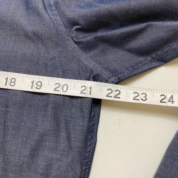 Boss Mens Button Up Shirt Size Large Robbie Slim Fit 100% Cotton Slate Gray - Picture 11 of 11